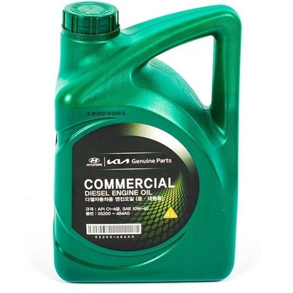 Масло моторное Hyundai-KIA Diesel Commercial 10W-40 CI-4 (4л) / 05200-484A0