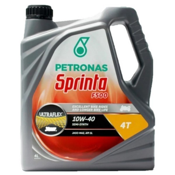 Моторное масло для 4-тактных двигателей PETRONAS SPRINTA F500 10W-40 (4л) 73045K1YEU