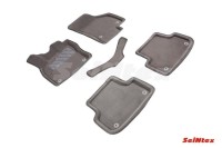 SEINTEX Ворсовые 3D коврики AUDI A3 2012- серые (комплект) 86839