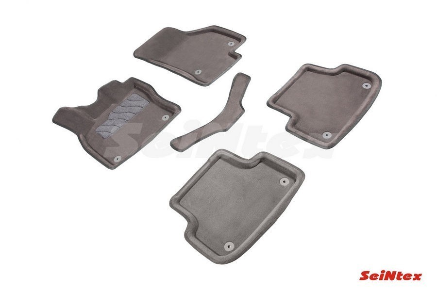 SEINTEX Ворсовые 3D коврики AUDI A3 2012- серые (комплект) 86839