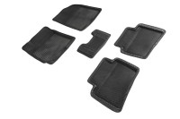 Коврики 3D EVA "СОТА" Hyundai Solaris 2010-2016 / KIA Rio III 2011-2017 черные (комплект) 95164 SEINTEX