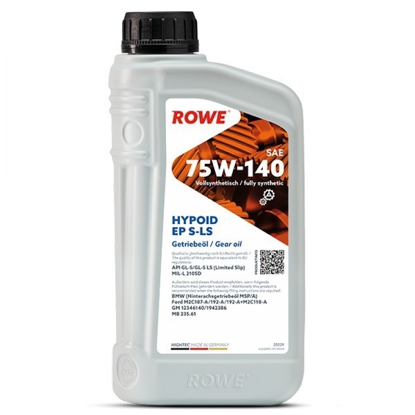 ROWE HIGHTEC HYPOID EP 75W-140 S-S GL-5 Трансмиссионное масло (1л) 25029001099