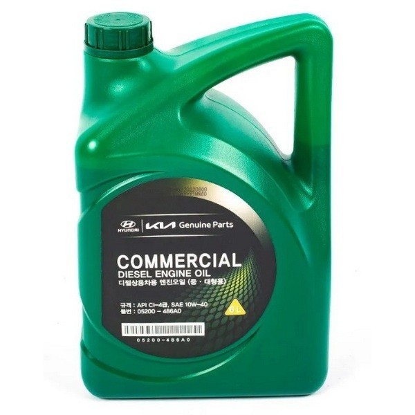 Масло моторное Hyundai-KIA Diesel Commercial 10W-40 CI-4 (6л) / 05200-486A0
