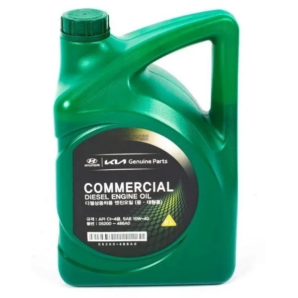 Масло моторное Hyundai-KIA Diesel Commercial 10W-40 CI-4 (6л) / 05200-486A0