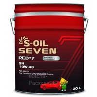 Масло моторное S-oil SEVEN RED7 SN 10W-40 (20л) E107700 DRAGON