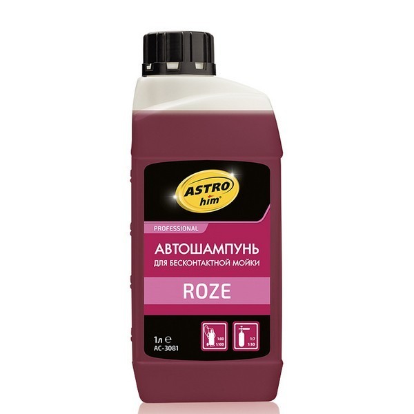 AC-3081 ASTROhim Автошампунь для бесконтактной мойки ROZE 1л