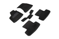 Ворсовые 3D коврики AUDI Q5 2008-2017 (Черные) комплект SEINTEX 86289