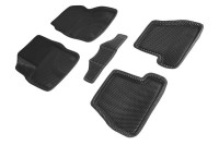Коврики 3D EVA "РОМБ" Ford Focus III АКПП 2011-2015 черные (комплект) SEINTEX 95240