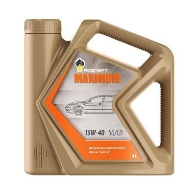 Масло моторное Rosnеft Маximum 15W-40 API SG/CD (4л) 40814442