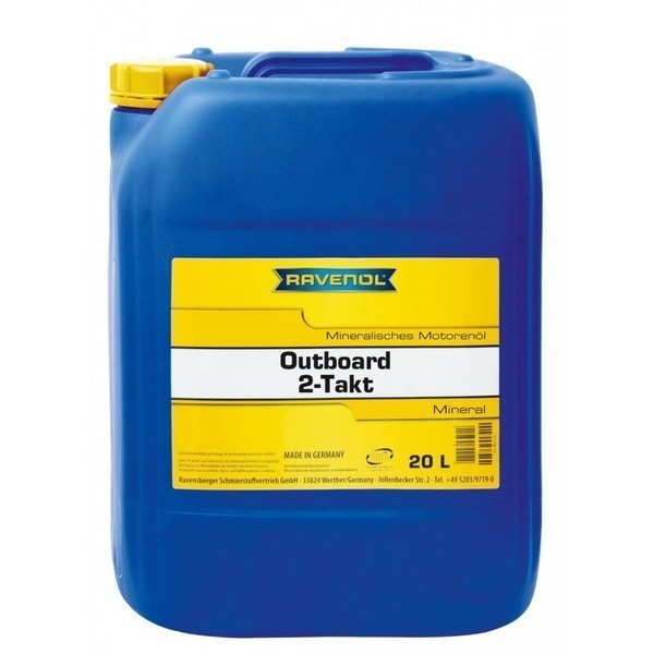 Масло моторное для лодочных моторов RAVENOL Outboardoel 2T Mineral (20л) 115320002001999