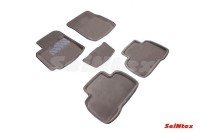 Ворсовые коврики 3D Suzuki Grand Vitara III (5 dr) 2005-н.в., Fiat Sedici 2006-н.в. серые (комплект) 71735 SEINTEX