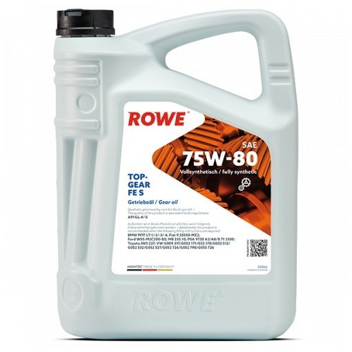 ROWE HIGHTEC TOPGEAR FE 75W-80 S GL-4/5 Трансмиссионное масло (5л) 25066005099