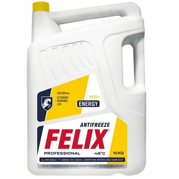 Антифриз FELIX Energy G12+ (желтый ) 10кг 430206028