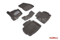 Ворсовые 3D коврики FORD MONDEO V 2015- серые (комплект) SEINTEX 86844