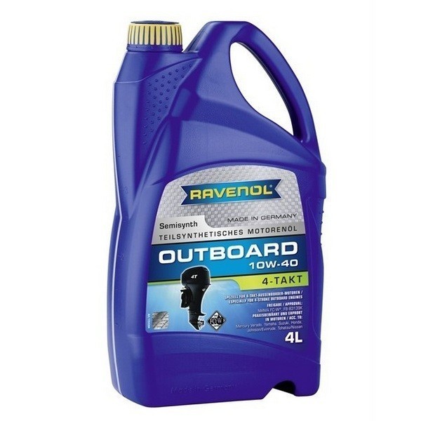 Масло RAVENOL для 4T лодочных моторов Outboardoel 4T 10W-40 (4л) 115320400401999