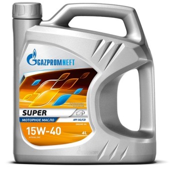 Масло моторное Газпромнефть Super 15W-40 SG/CD (4л) 2389901321