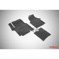 Коврики резиновые с рисунком "Сетка" NISSAN Primastar 2001- (комплект) SEINTEX 86006