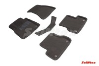 SEINTEX Ворсовые 3D коврики AUDI A6(C7) 2011-2017 серые (комплект) 86836