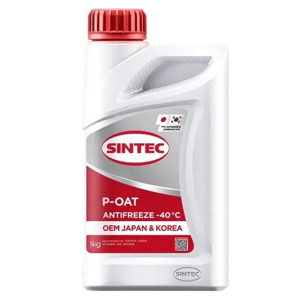 Антифриз A-40 Sintec OEM Japan&Korea P-OAT red (красный) (1кг) 104200