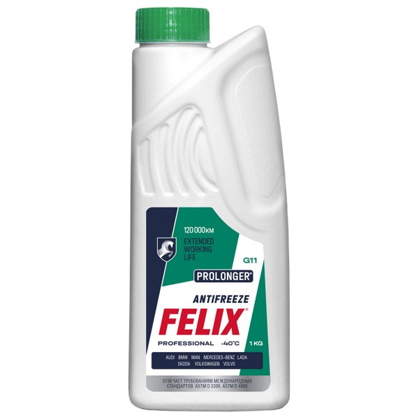 Антифриз FELIX Prolonger G11 (1кг) (зеленый) 430206030