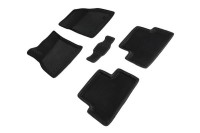 Коврики 3D EVA "РОМБ" Ford Mondeo IV (овальный крепеж) 2007-2010 черные (комплект) SEINTEX 95276