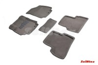 Ворсовые 3D коврики HYUNDAI Creta 2016- серые (комплект) SEINTEX 90916