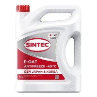 Антифриз A-40 Sintec OEM Japan&Korea P-OAT red (красный) (5кг) 102207