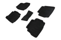 Коврики 3D EVA "РОМБ" Ford Mondeo IV рест. 2010-2015 черные (комплект) SEINTEX 95277