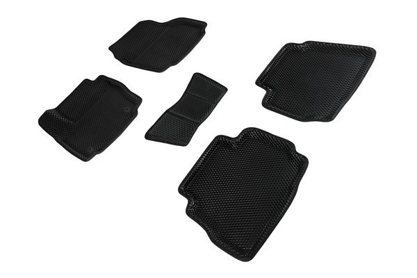 Коврики 3D EVA "РОМБ" Ford Mondeo IV рест. 2010-2015 черные (комплект) SEINTEX 95277
