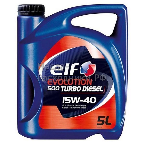 Масло моторное Elf Evolution 500 Turbo Diesel 15W-40 (5л) 128719