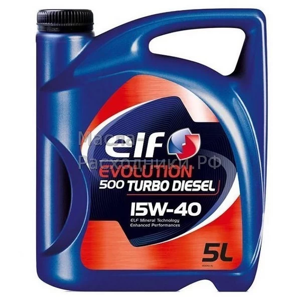 Масло моторное Elf Evolution 500 Turbo Diesel 15W-40 (5л) 128719
