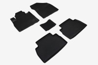 Коврики резиновые с высоким бортом Hyundai Santa Fe IV (5 мест) 2018-н.в. (комплект) 95836 SEINTEX