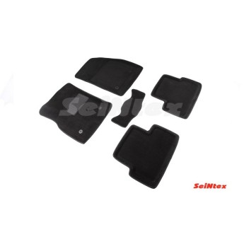 Ворсовые 3D коврики CHEVROLET CRUZE 2009-2015 (Черные) комплект SEINTEX 71683