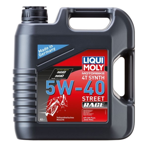 Масло моторное LIQUI MOLY Motorbike 4T Synth Street Race 5W-40 (4л) 1685
