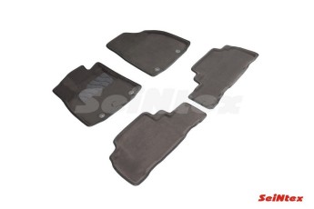 Ворсовые 3D коврики LEXUS RX III 2009-2015 серые (комплект) SEINTEX 81962
