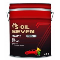 Масло моторное S-oil SEVEN RED7 SN 5W-40 (20л) E107651 DRAGON