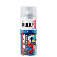 Грунт-эмаль для пластика 6006 KUDO (красная) 520 мл KU6006