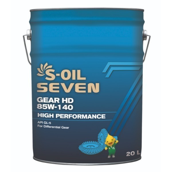 Масло трансмиссионное S-oil SEVEN Gear HD 85W-140 GL-5 (20л) E107799