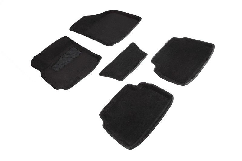 Ворсовые 3D коврики CHEVROLET Lacetti 2004-2013 (Черные) комплект SEINTEX 71685