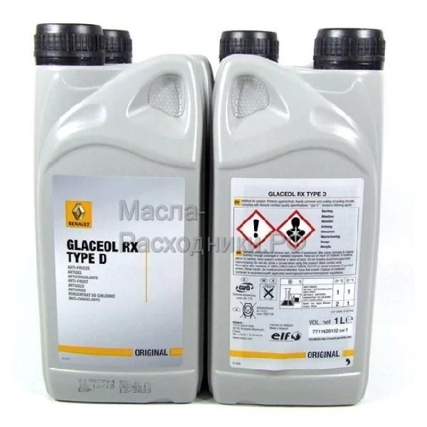 NISSAN/RENAULT Glaceol RX Type D Антифриз концентрат G30 (пластик) (1л) / 7711428132
