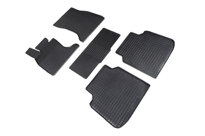 Коврики резиновые с рисунком "Сетка" BMW 7 Ser F-02 2008-2015 (комплект) SEINTEX 85861