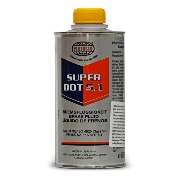 Жидкость тормозная Pentosin Super DOT 5.1 (0,5л) 1250114