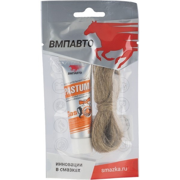 ВМПАВТО Комплект со льном : уплотнительная паста Pastum gas 25гр туба, лен 7гр 8203