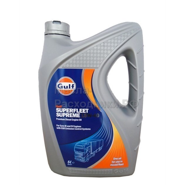 Моторное масло GULF Superfleet Supreme 15W-40 (5л) / 5056004118338