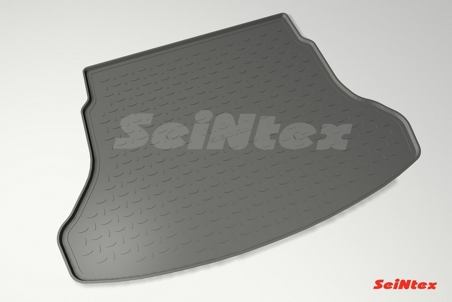 Коврик в багажник KIA RIO IV sedan 2017- (полимерный) черный SEINTEX 88893