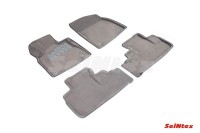 Ворсовые 3D коврики LEXUS RX IV 2015- серые (комплект) SEINTEX 93270