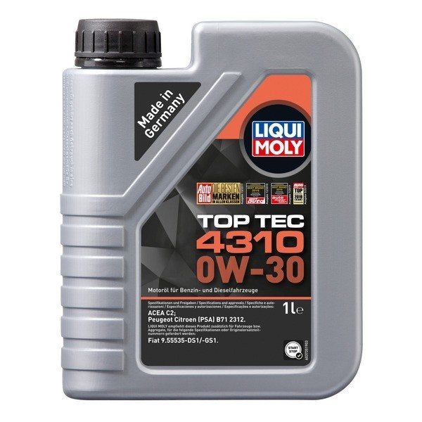 Масло моторное LIQUI MOLY Top Tec 4310 0W-30 C2 (1л) 2361