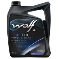 WOLF VITALTECH 5W-40 B4 DIESEL A3/B4 SN/CF Масло моторное (4л) 8334009