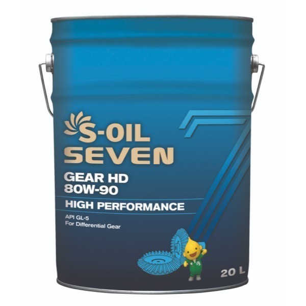 Масло трансмиссионное S-oil SEVEN GEAR HD 80W-90 GL-5 (20л) E107806