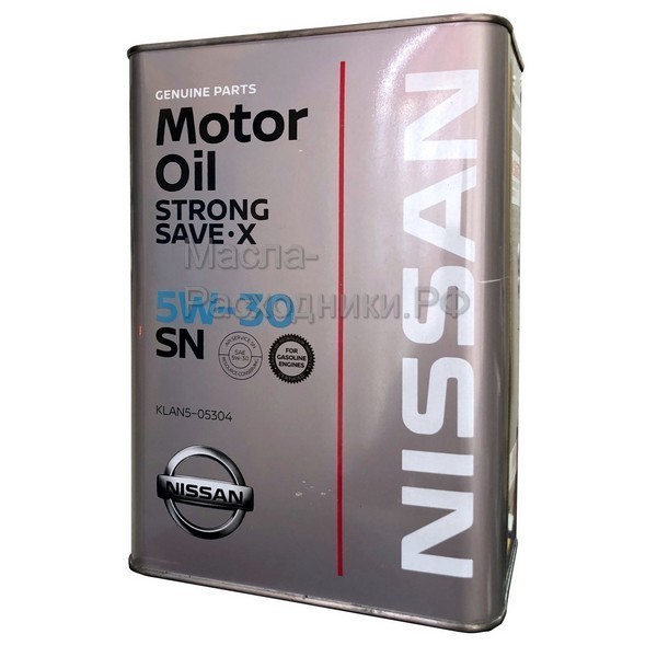 NISSAN STRONG SAVE X 5W-30 SN Масло моторное (4л) / KLAN505304
